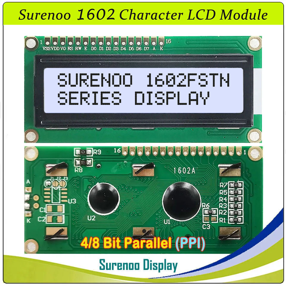 Surenoo 1602 16X2 162 5V 4-Bit - огляд і ціна Lcd 1602