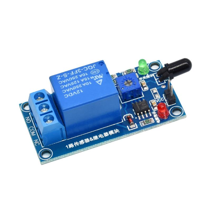 IR Infrared 1 Channel 5V 12V F - огляд і ціна Relay Module 1 Channel