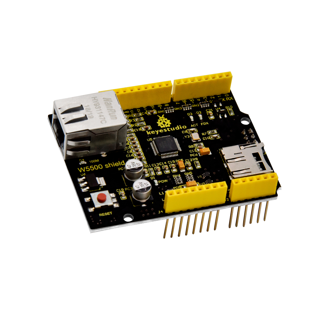 Keyestudio W5500 Ethernet Shie - огляд і ціна Ethernet W5500