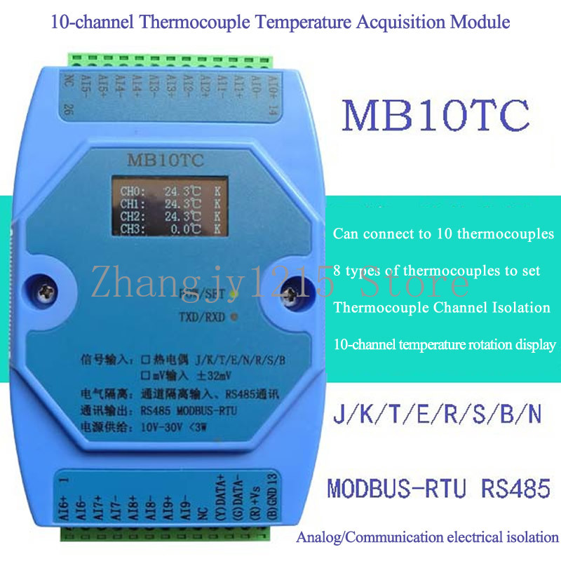 4/6/8/10 Channels Temperature  - огляд і ціна Thermocouple Module K Type