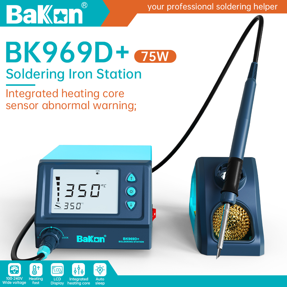 Bakon 75W BK969D+ Soldering St - огляд і ціна Soldering Iron Temperature Probe