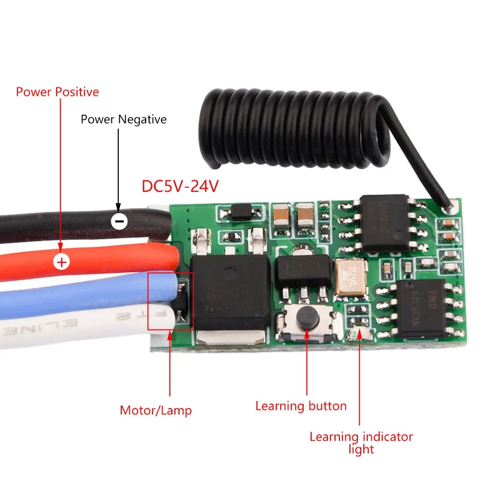 DC 3.7V-24V 433MHz Mini Wirele - огляд і ціна Ir Remote Module
