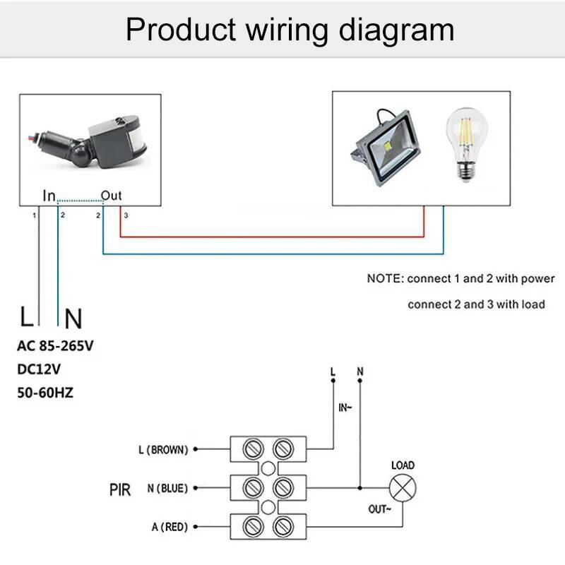 Motion Sensor PIR Switch Light - огляд і ціна Pir Motion Sensor