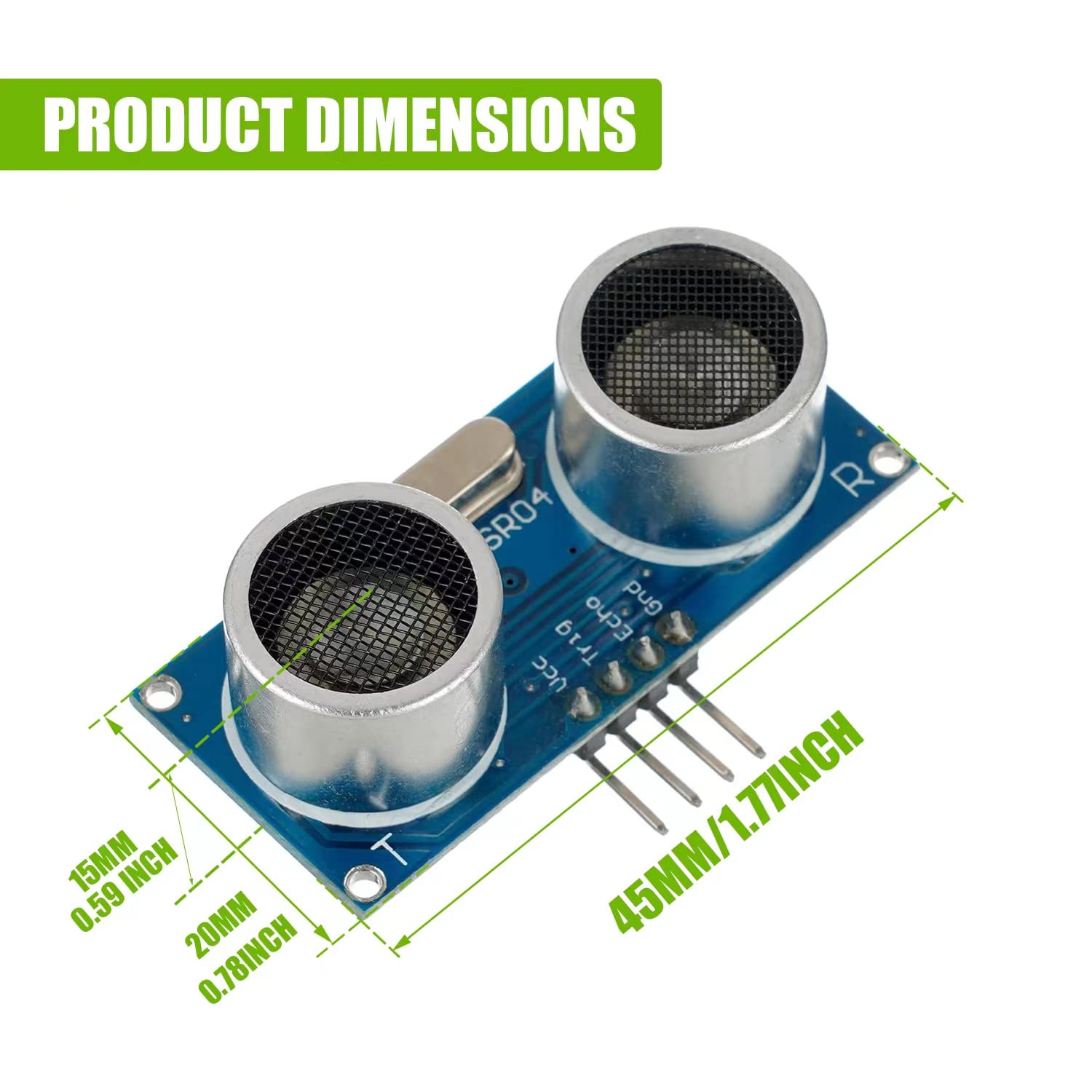 10pcs HC-SR04 Ultrasonic Senso - огляд і ціна Ultrasonic Sensor Hc-Sr04