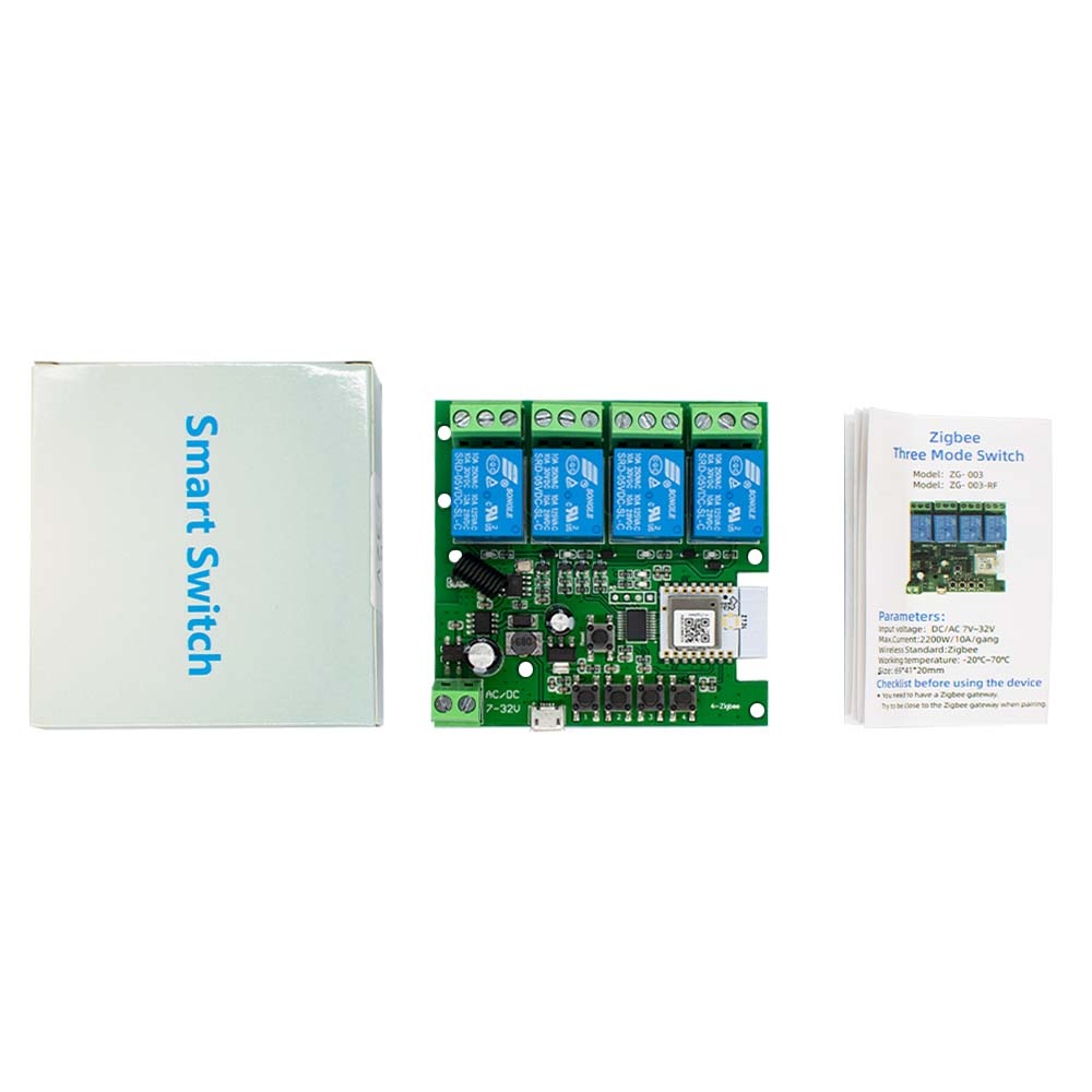 4CH Zigbee 3.0 Smart Home Rela - огляд і ціна Relay Module 4 Channel