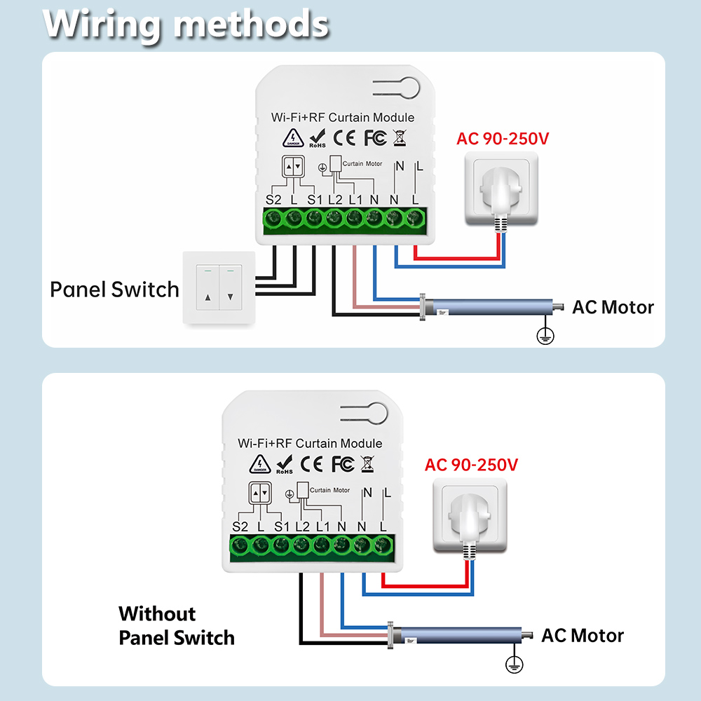 Tuya WiFi Smart Curtain Switch - огляд і ціна Ir Remote Module