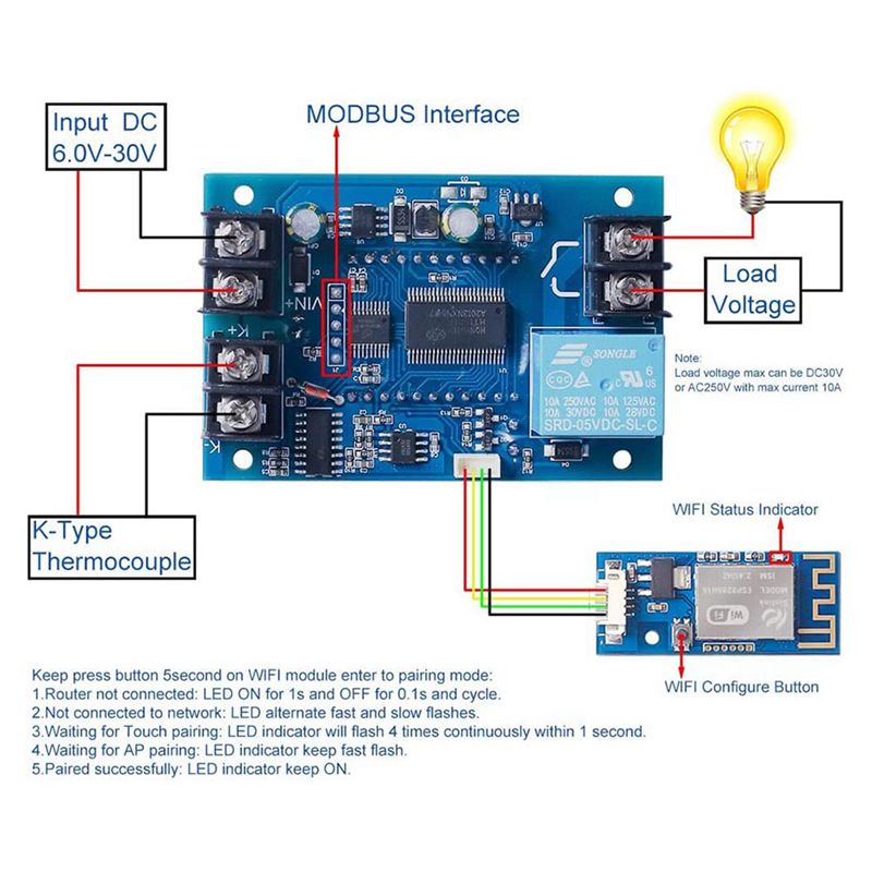 DT17 2X 12V DC Digital Tempera - огляд і ціна Thermocouple Module K Type